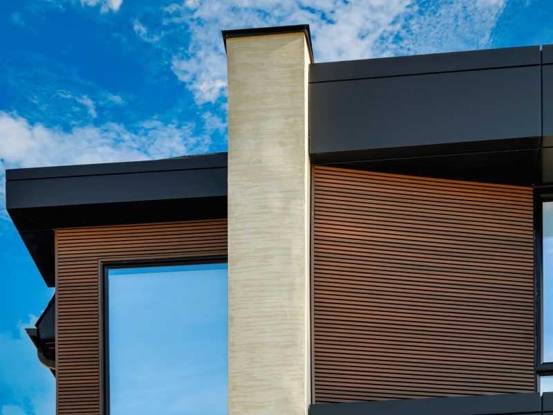 WPC fluted panels composite wood material for exterior wall cladding